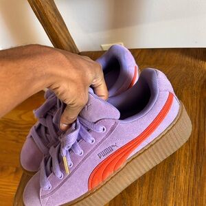 Puma Kids Sneakers - Lavender and Red